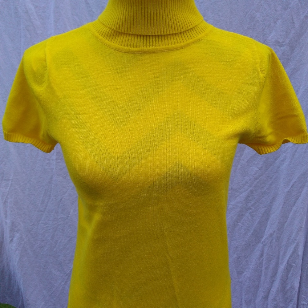 Take Out Sweater Turtleneck Shortsleeve
